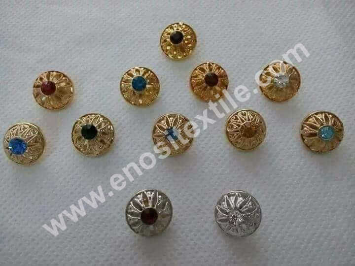 BUTTON Silver-Gold Buttons Accessories